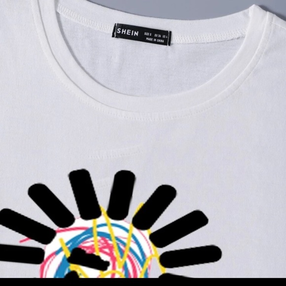 Cartoon Punk Music white short sleeve t-shirt Sz S - Picture 5 of 7